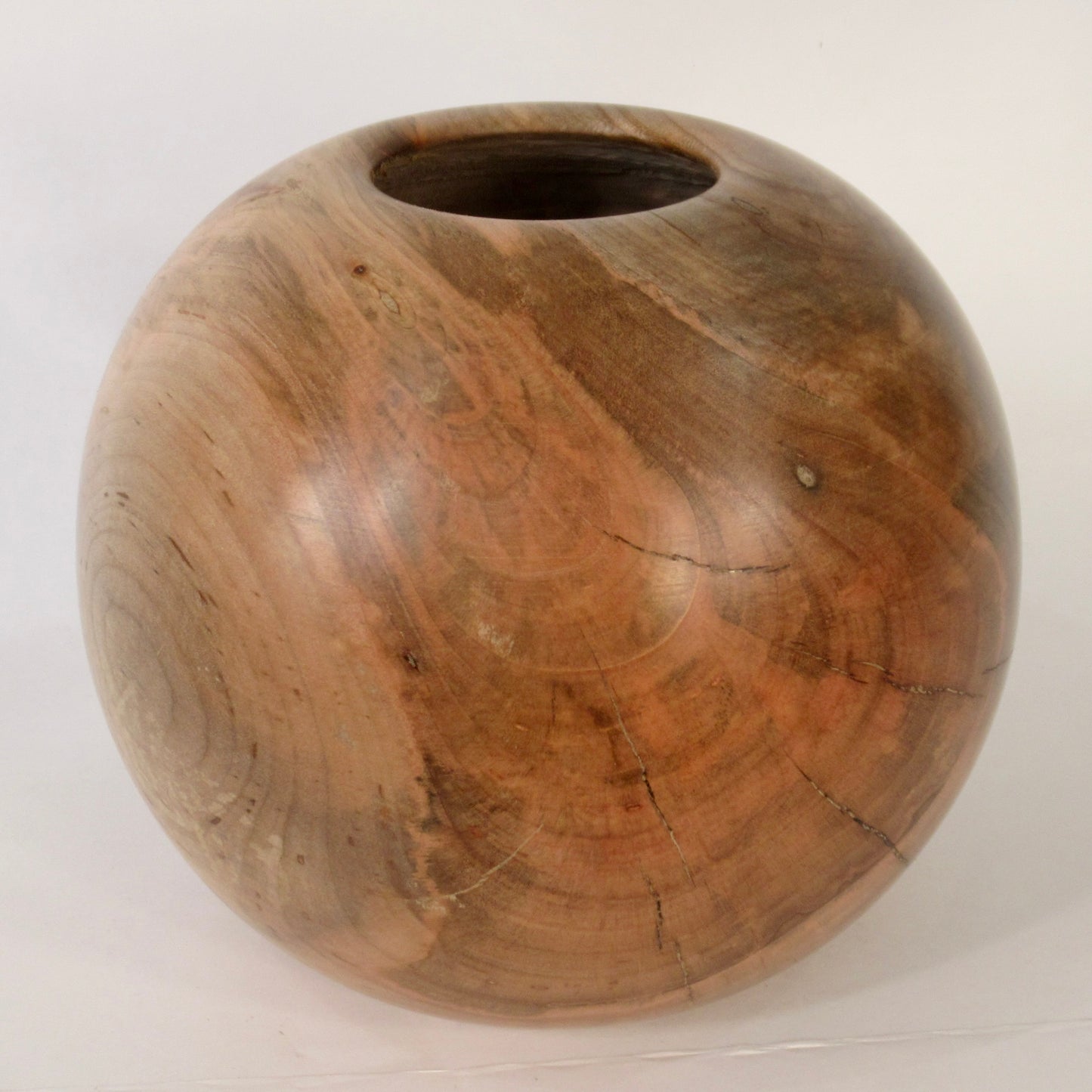 Spalted Silver Maple Spherical Vessel - Large
