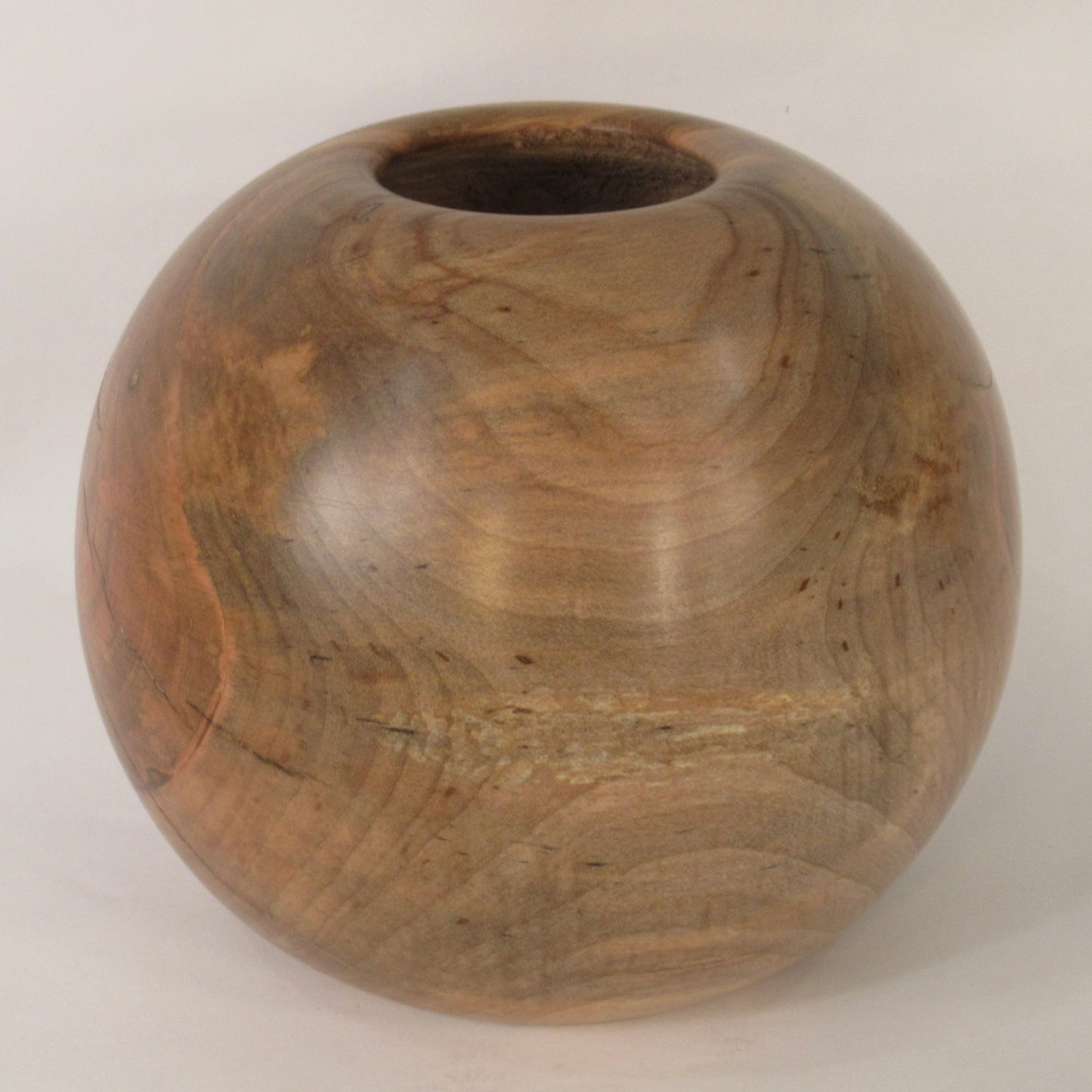 Spalted Silver Maple Spherical Vessel - Large