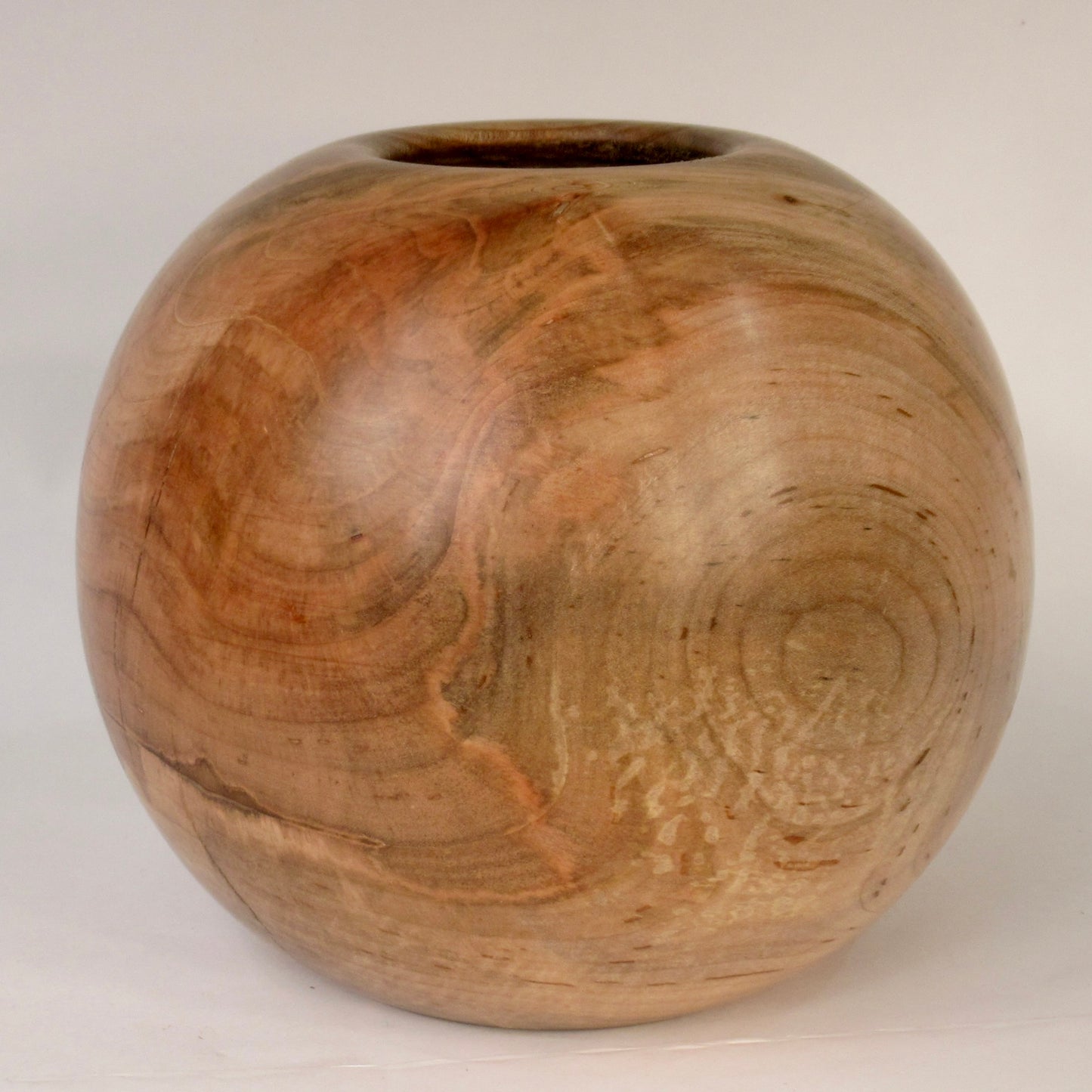 Spalted Silver Maple Spherical Vessel - Large