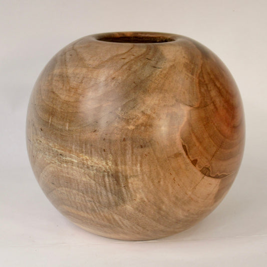 Spalted Silver Maple Spherical Vessel - Large